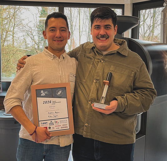 Dritter Platz bei der Deutschen Röstmeisterschaft mit Andrés Maraia